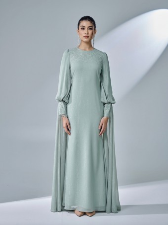 TIERA DRESS - SAGE GREEN