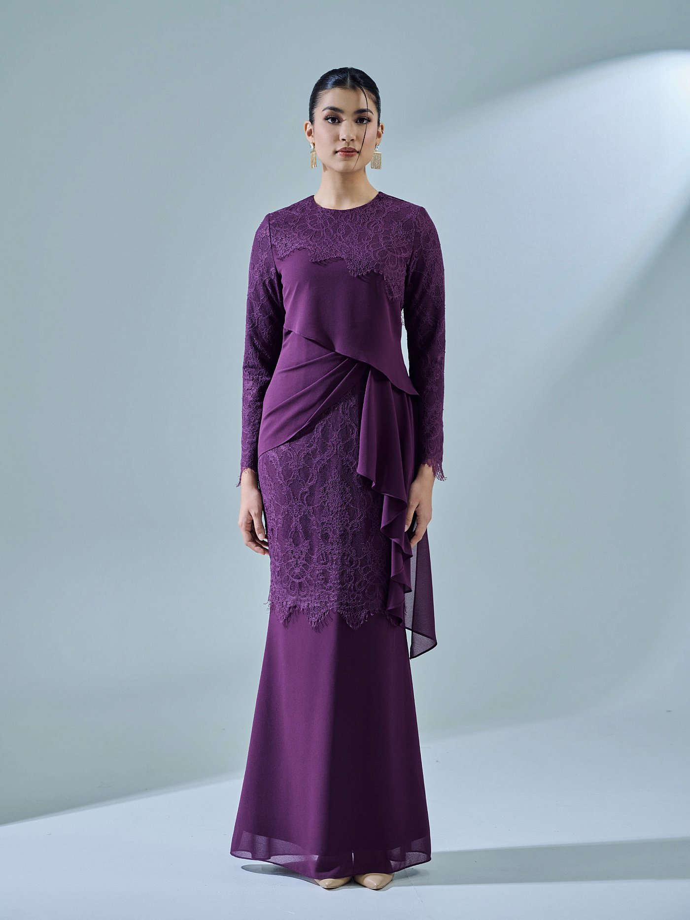 RAISA DRESS - DARK PURPLE RAISA DRESS - DARK PURPLE