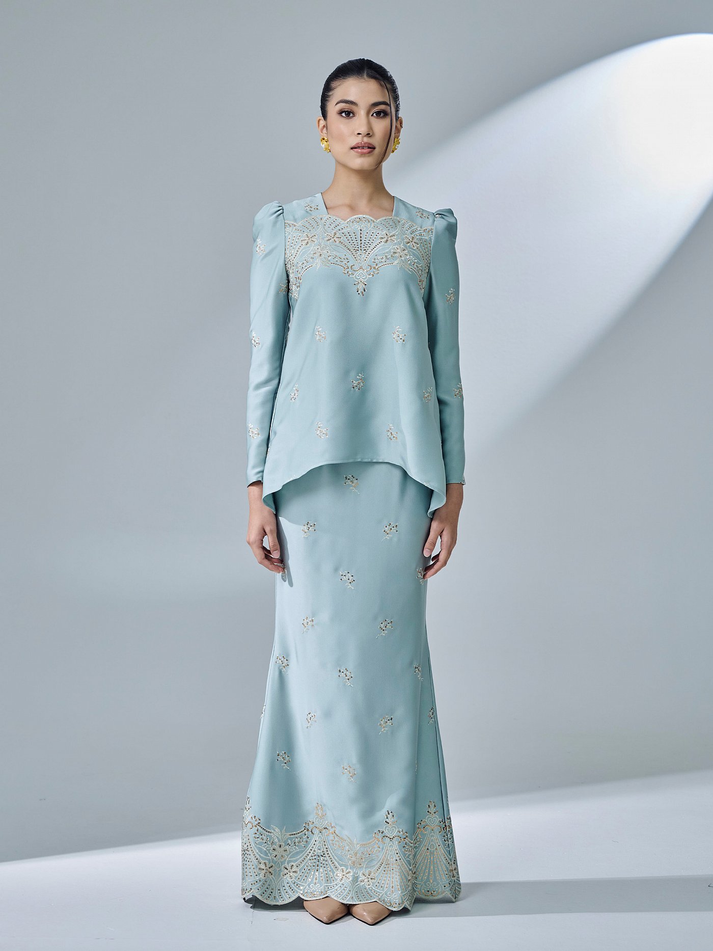 QISYARA KURUNG - DUSTY MINT QISYARA KURUNG - DUSTY MINT