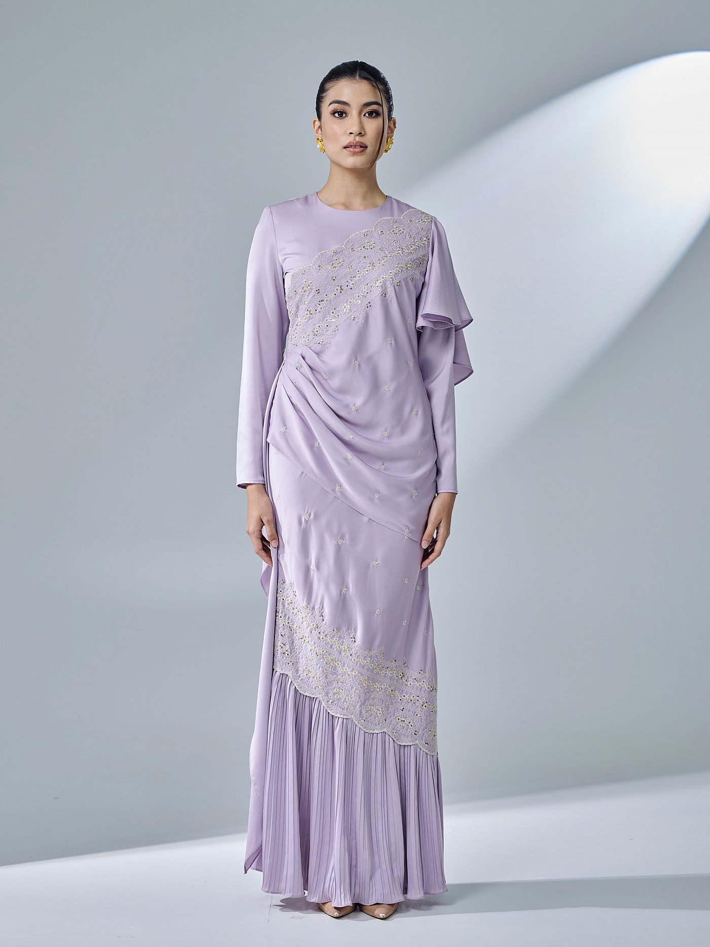 KASTIYA DRESS -PASTEL LILAC KASTIYA DRESS -PASTEL LILAC