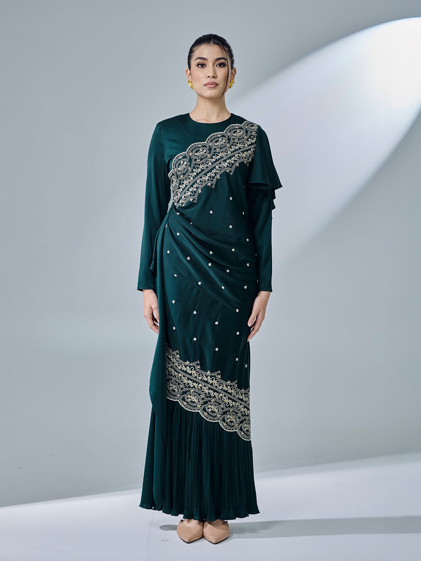 KASTIYA DRESS -EMERALD TEAL KASTIYA DRESS -EMERALD TEAL