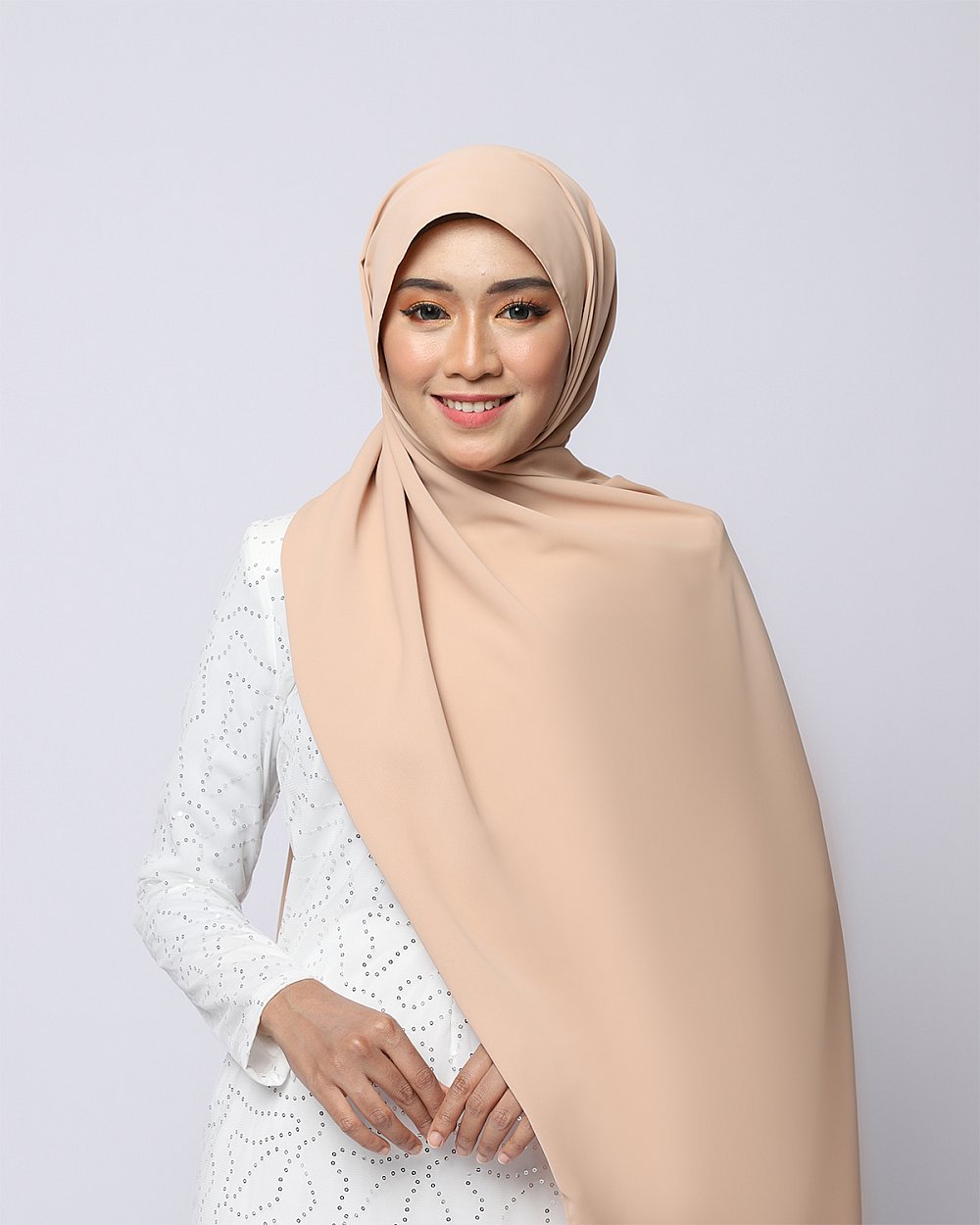LABELLE SHAWL - BEIGE BROWN LABELLE SHAWL - BEIGE BROWN