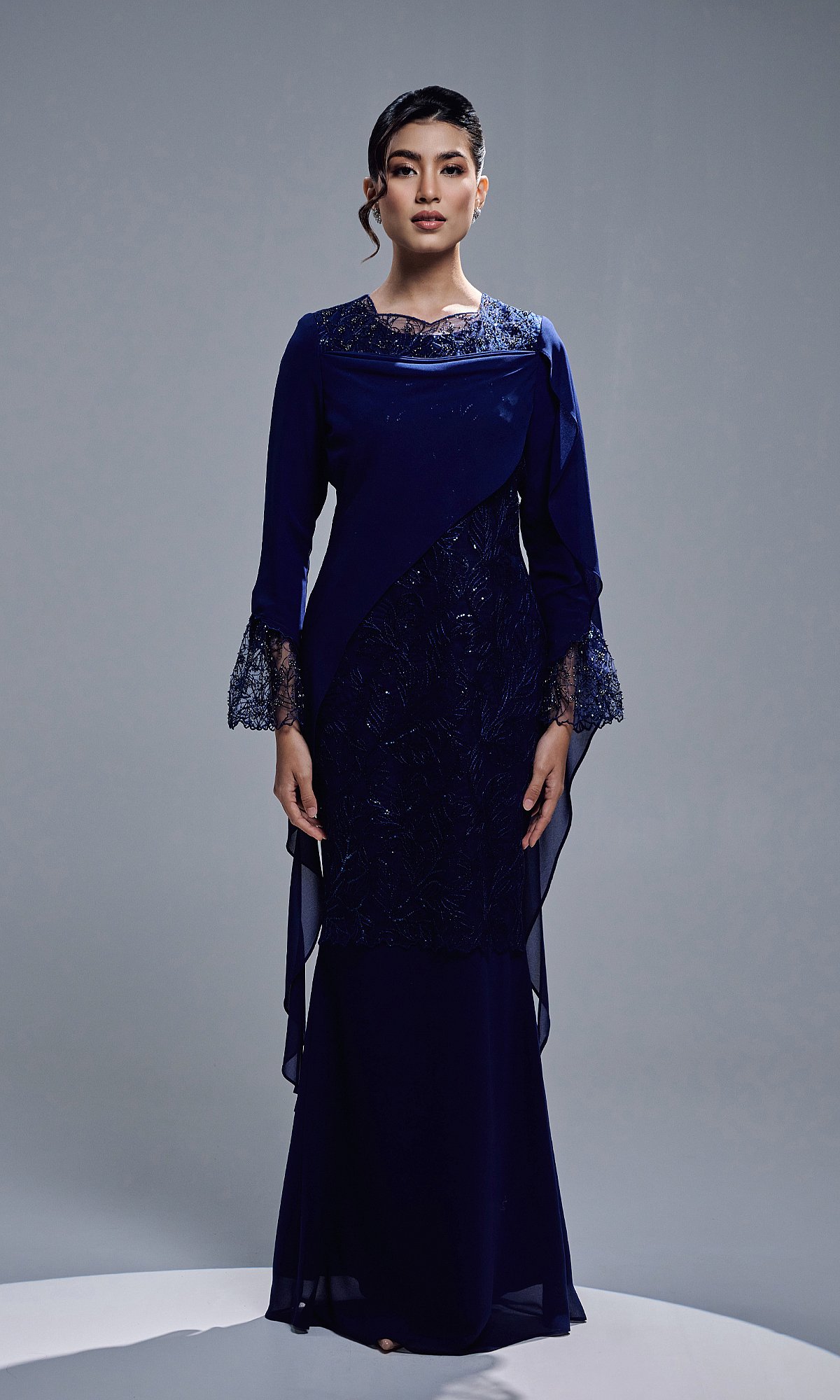 GRACIA DRESS - NAVY BLUE GRACIA DRESS - NAVY BLUE