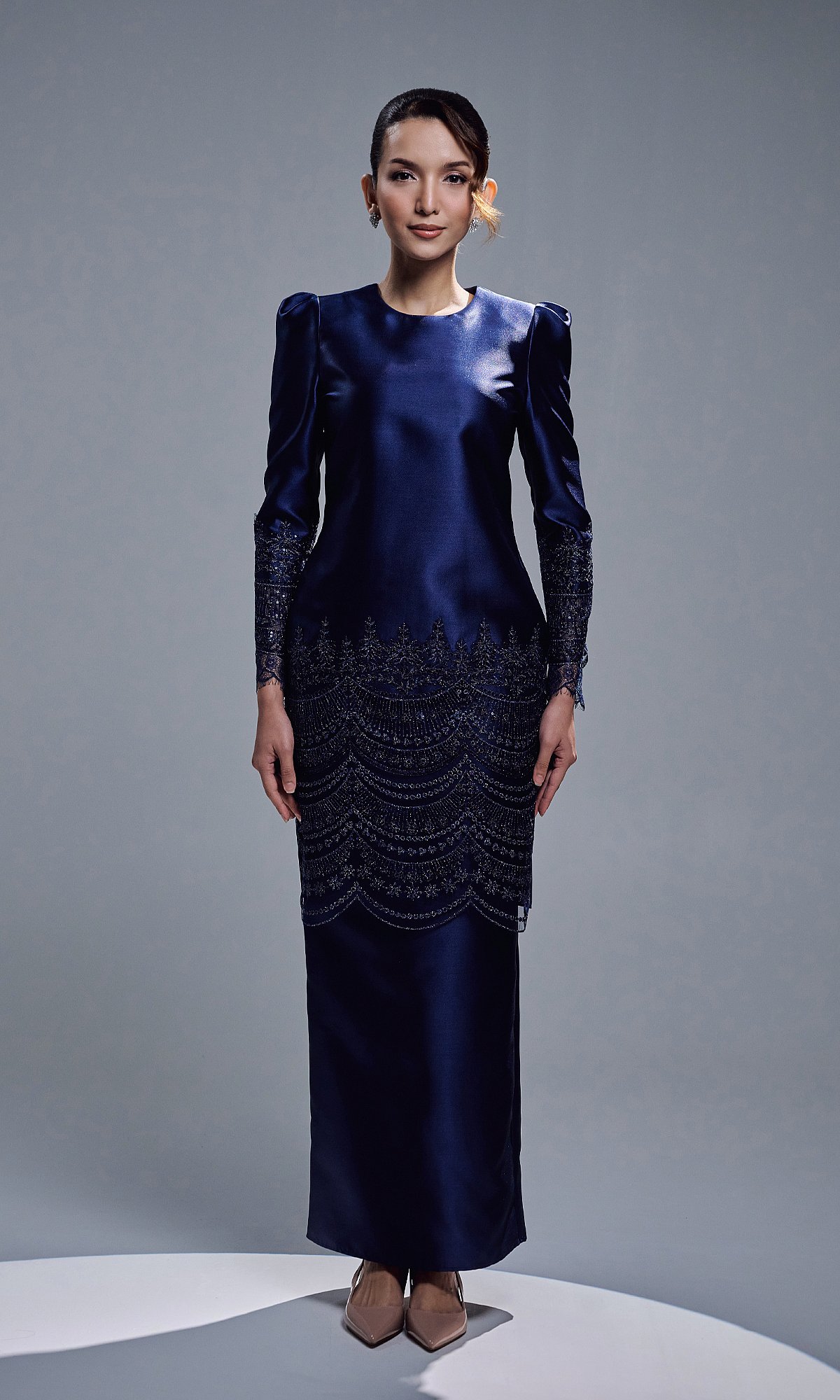 DAHLIA KURUNG - NAVY DAHLIA KURUNG - NAVY