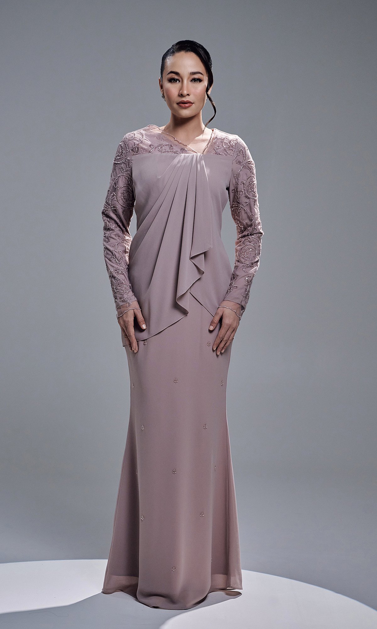EYANIS DRESS - PALE MAUVE EYANIS DRESS - PALE MAUVE