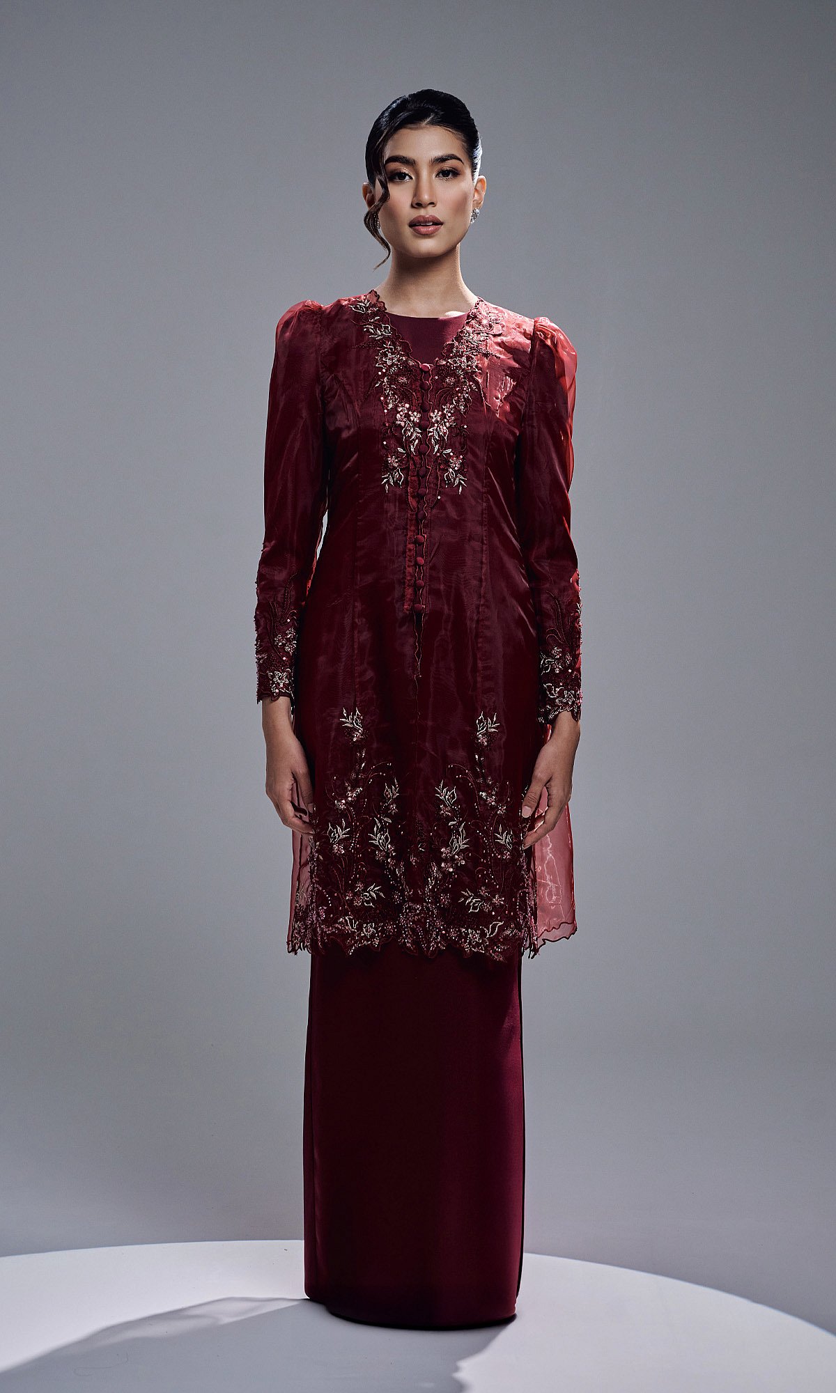 TIARA DRESS - MAROON TIARA DRESS - MAROON