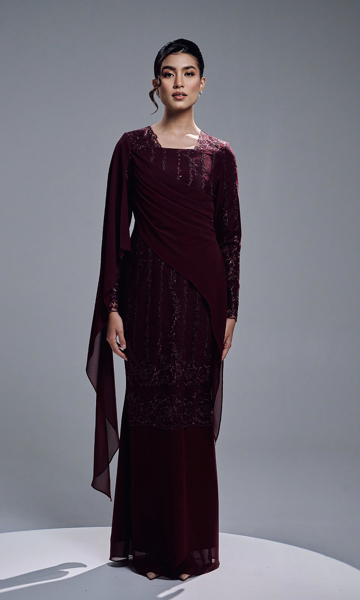 ESTIARA DRESS - WINE ESTIARA DRESS - WINE