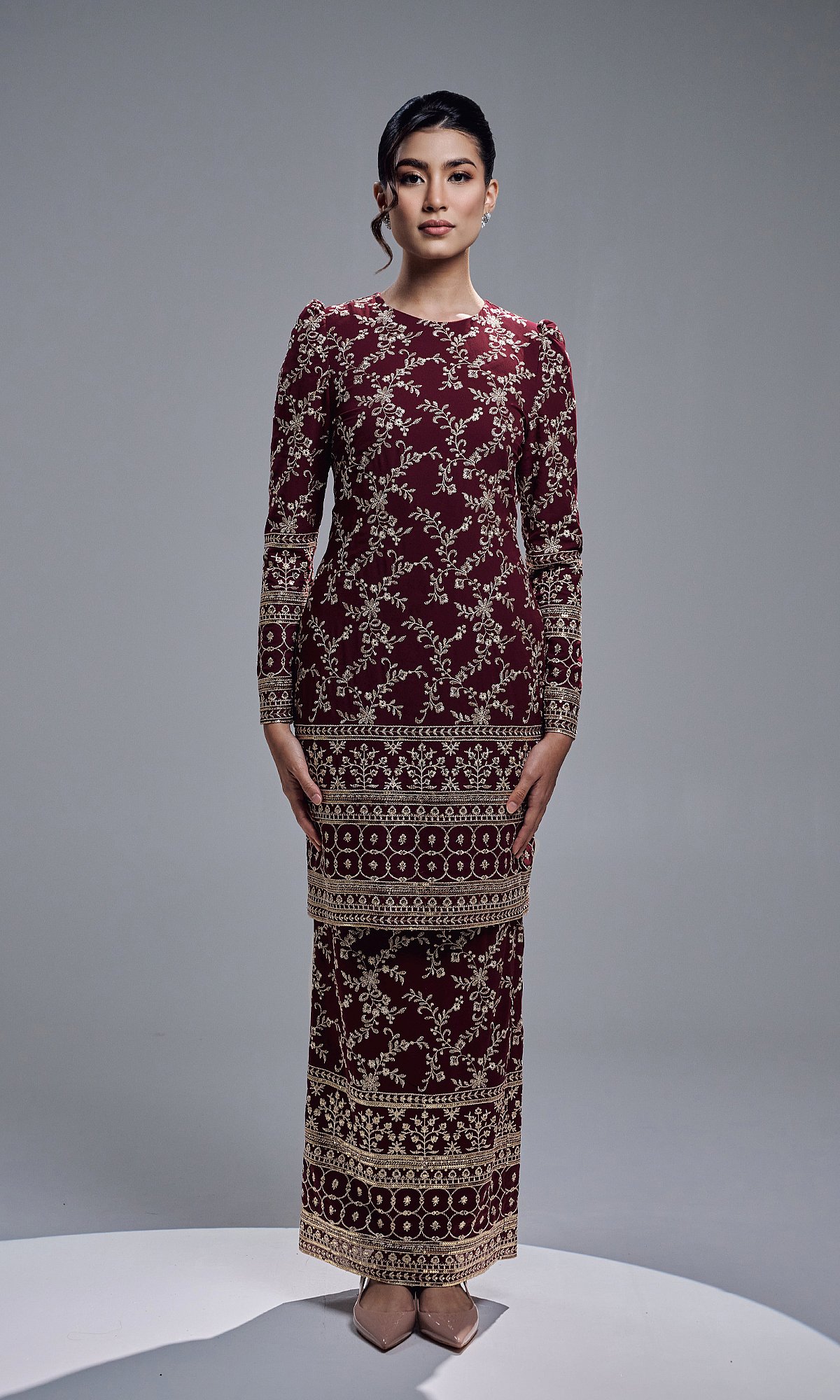 ARISYA KURUNG - BURGUNDY ARISYA KURUNG - BURGUNDY